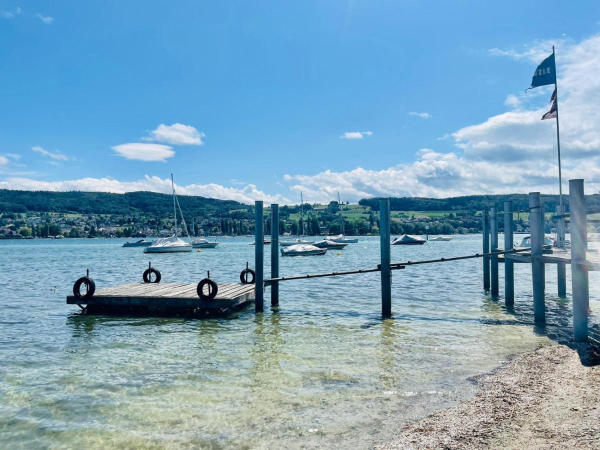 Seebrise Ferienwohnung, Seenähe, DAZN Sport Live Stream, WOW Stream, Privatparkplatz, Wlan, Balkon Rielasingen-Worblingen Exterior foto